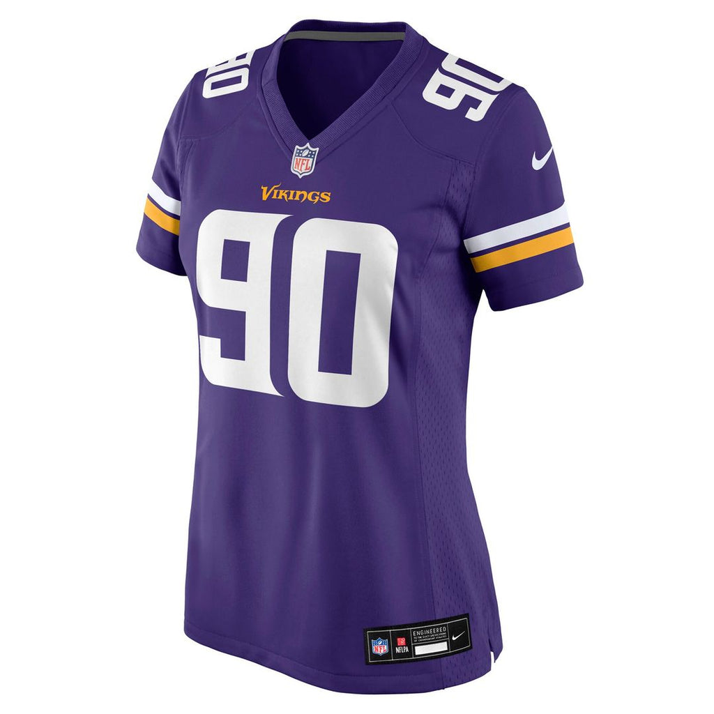 Tyrion Ingram-Dawkins Minnesota Vikings Nike Women's Team Game Jersey - Purple Official NFL Team Apparel Football Fan Gear