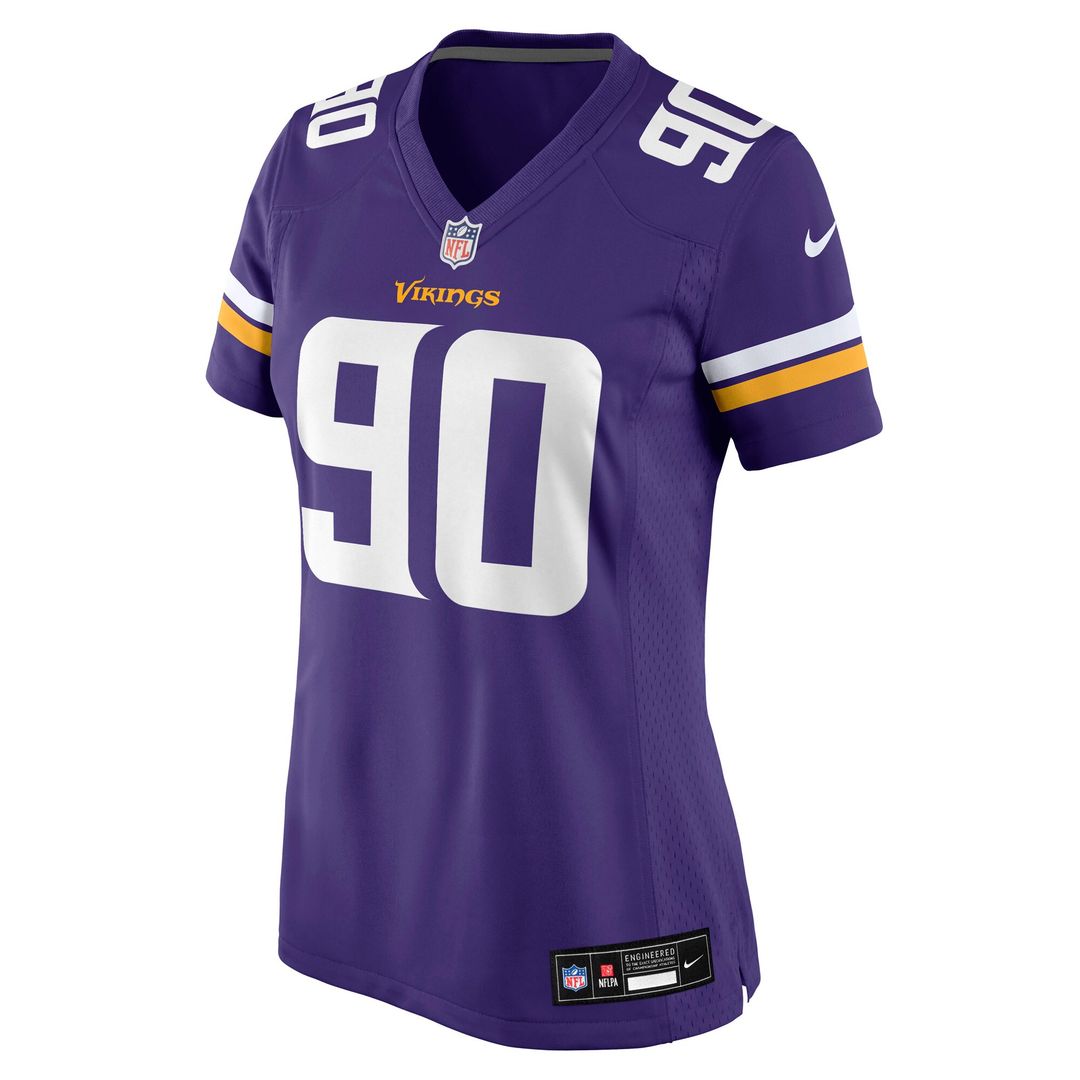 Tyrion Ingram-Dawkins Minnesota Vikings Nike Women's Team Game Jersey - Purple Official NFL Team Apparel Football Fan Gear
