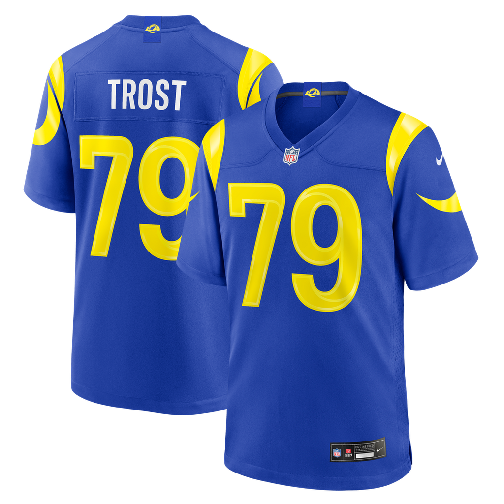 Keagen Trost Los Angeles Rams Nike Team Game Jersey - Royal Official NFL Team Apparel Football Fan Gear