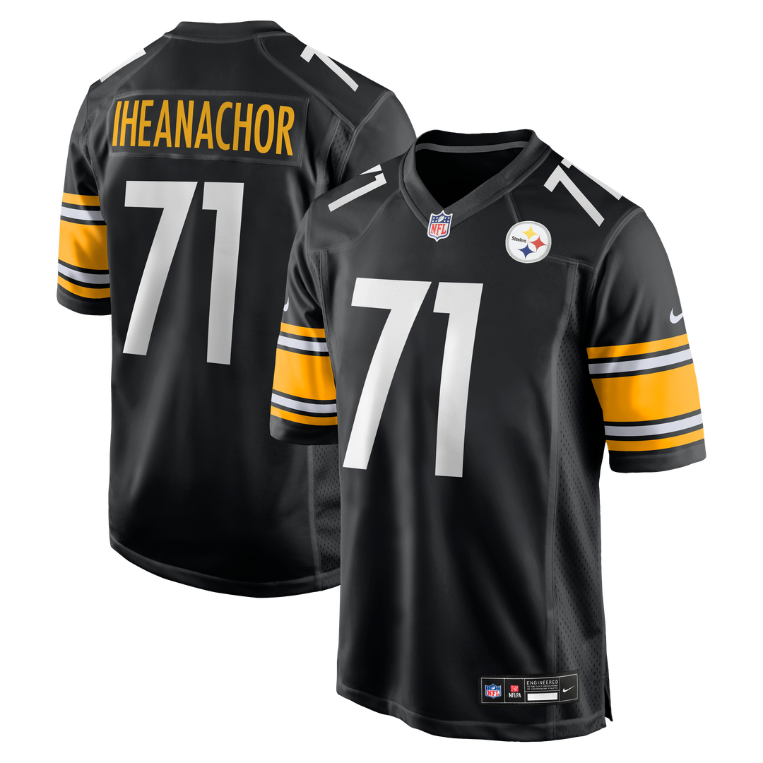 Max Iheanachor Pittsburgh Steelers Nike 2026 NFL Draft First Round Pick No. 21 Team Game Jersey - Black Official NFL Team Apparel Football Fan Gear