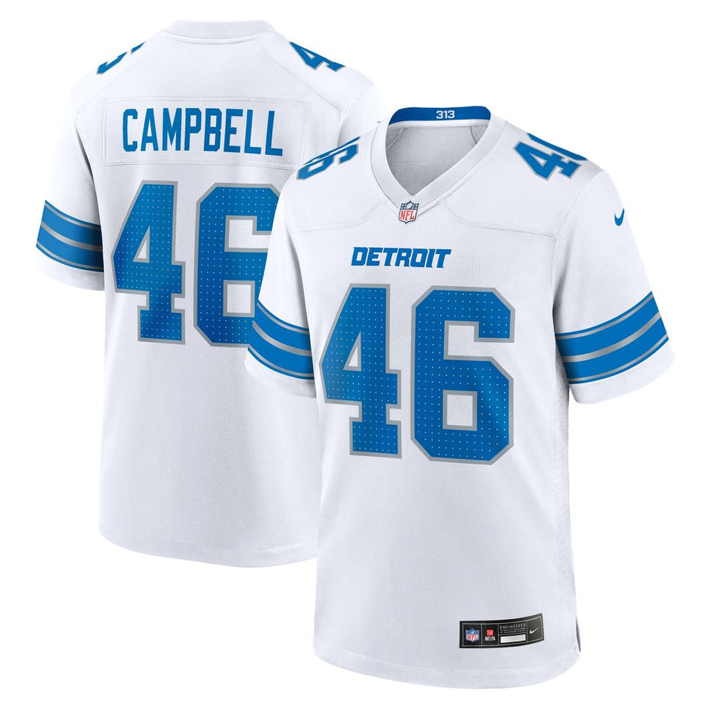 Jack Campbell Detroit Lions Nike White Game Jersey - White Official NFL Team Apparel Football Fan Gear