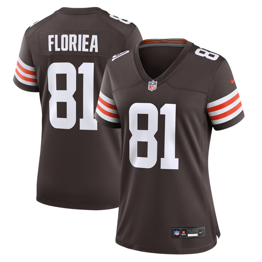 Luke Floriea Cleveland Browns Nike Women's Team Game Jersey - Brown Official NFL Team Apparel Football Fan Gear