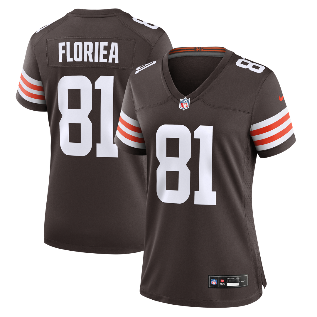 Luke Floriea Cleveland Browns Nike Women's Team Game Jersey - Brown Official NFL Team Apparel Football Fan Gear
