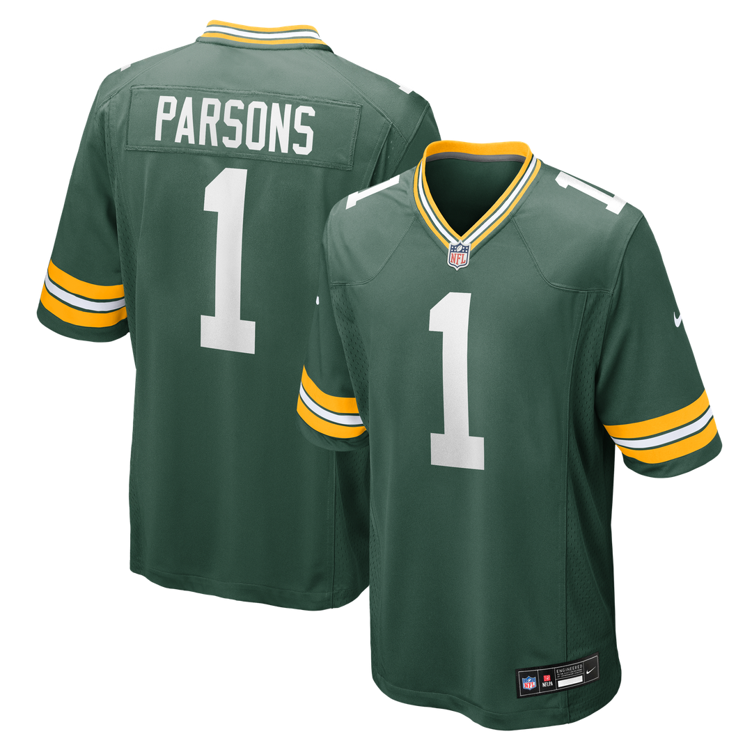 Micah Parsons Green Bay Packers Nike Game Player Jersey - Green Official NFL Team Apparel Football Fan Gear