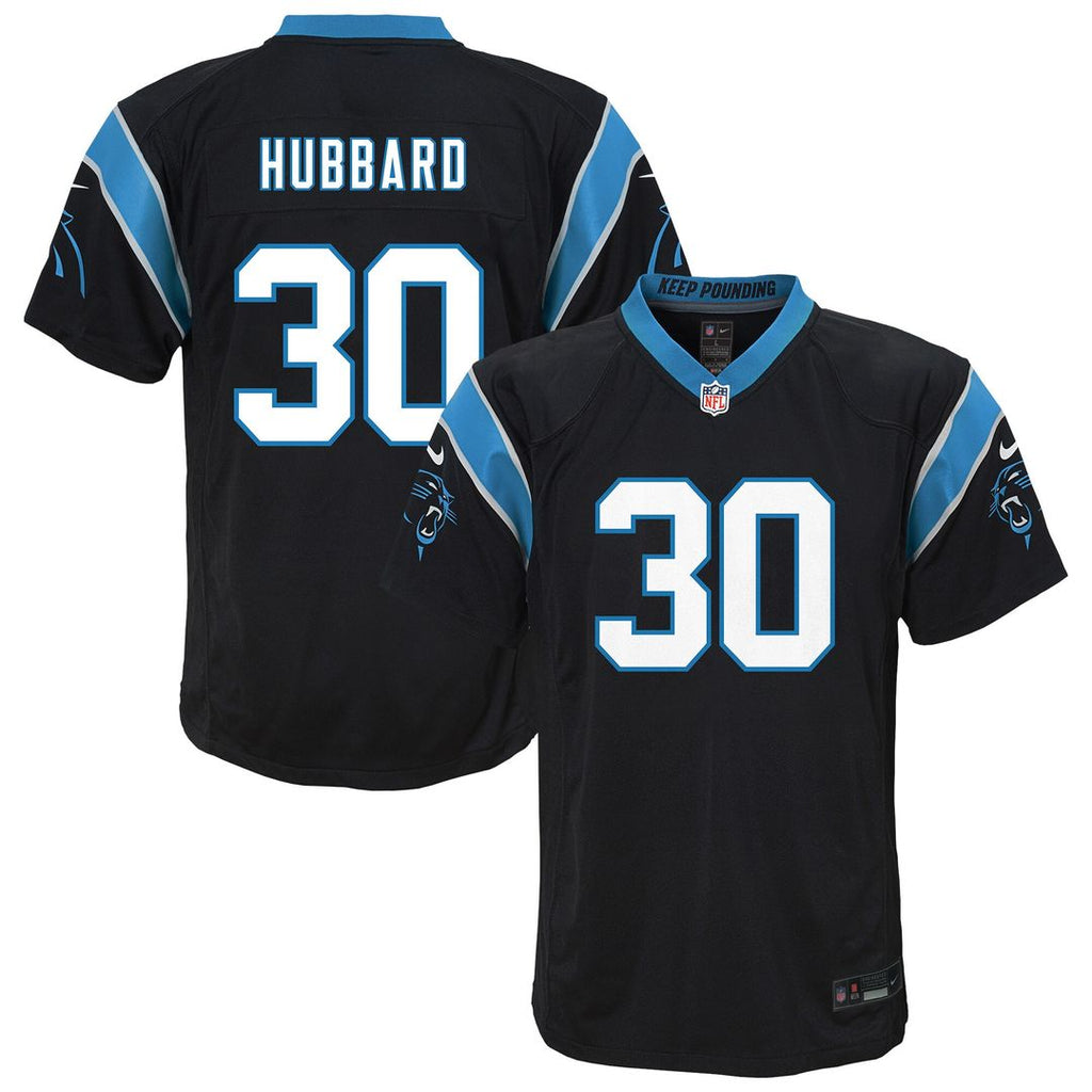 Chuba Hubbard Carolina Panthers Nike Youth Team Game Jersey - Black Official NFL Team Apparel Football Fan Gear