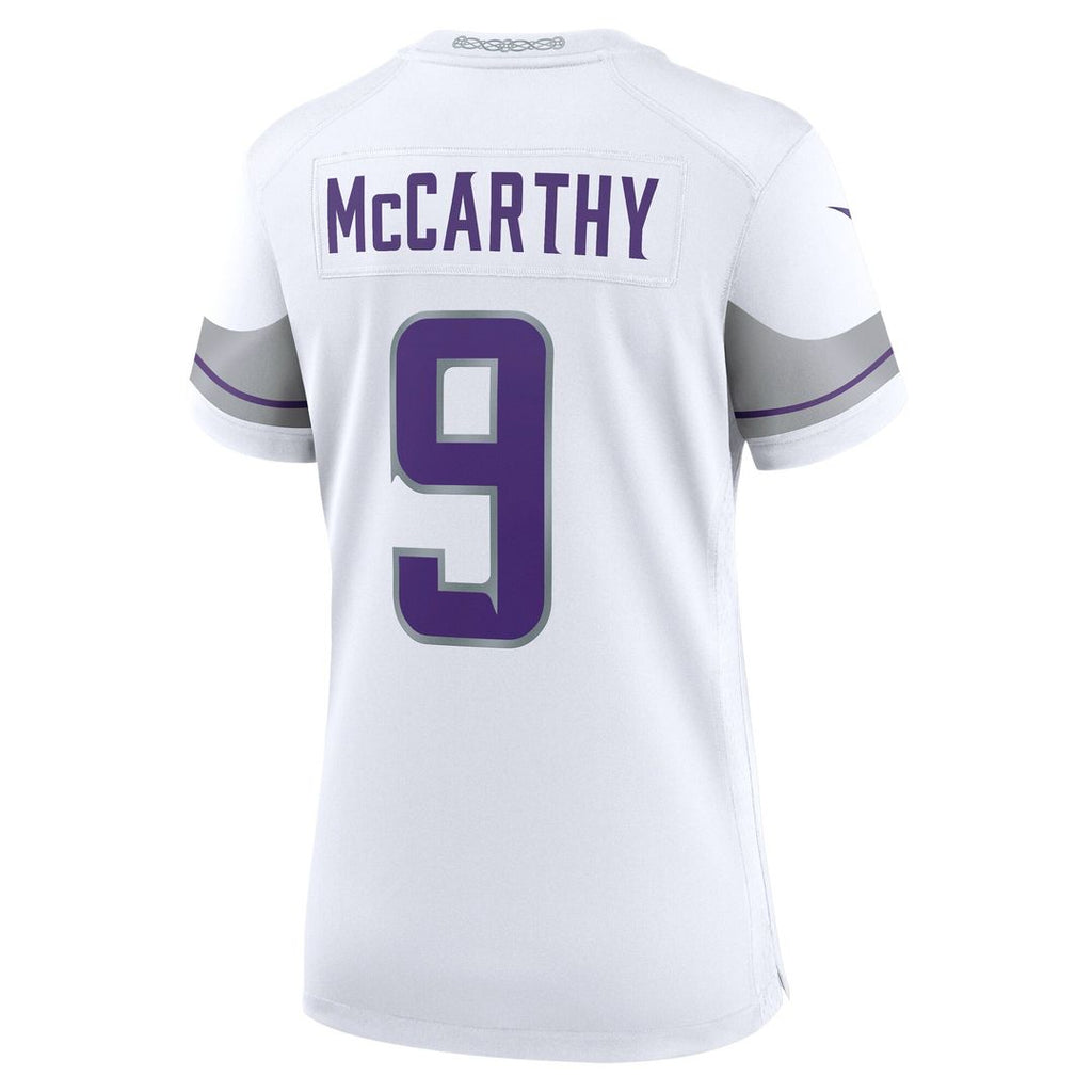 J.J. McCarthy Minnesota Vikings Nike Women's Player Game Jersey - Purple Official NFL Team Apparel Football Fan Gear