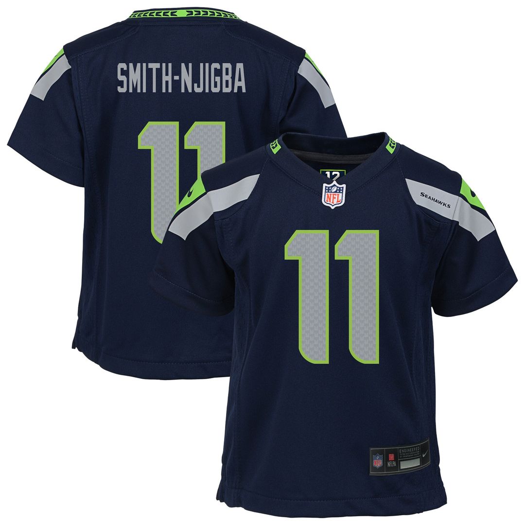Jaxon Smith-Njigba Seattle Seahawks Nike Preschool Game Jersey - College Navy Official NFL Team Apparel Football Fan Gear