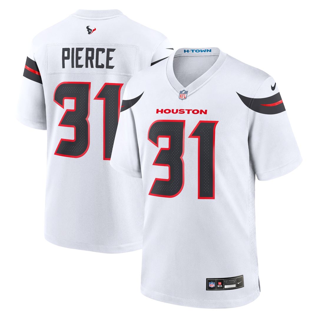 Dameon Pierce Houston Texans Nike Game Jersey - White Official NFL Team Apparel Football Fan Gear
