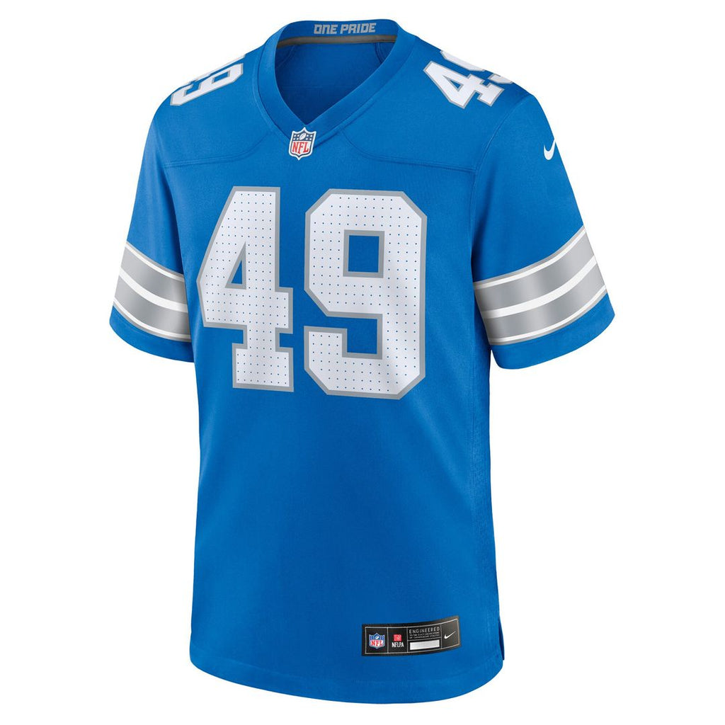 Hogan Hatten Detroit Lions Nike Game Jersey - Blue Official NFL Team Hat Football Fan Cap