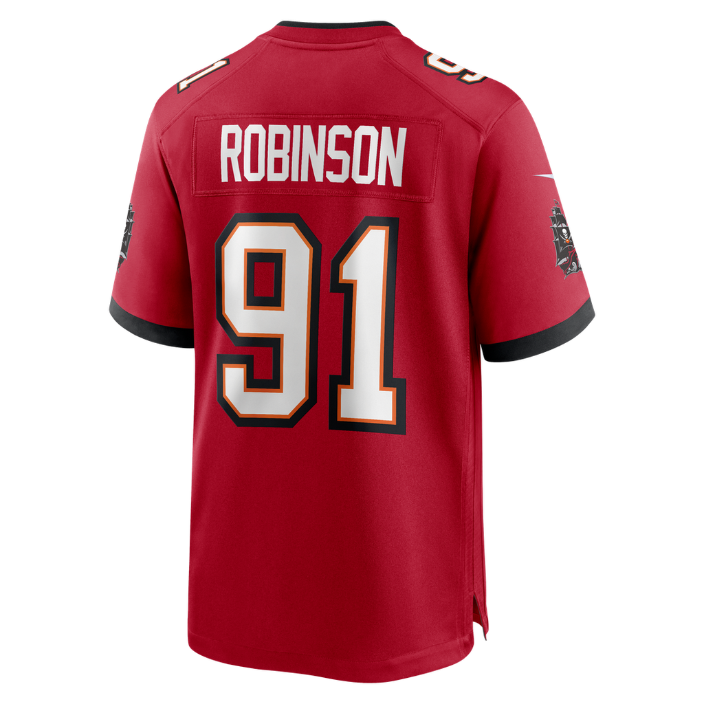 A'Shawn Robinson Tampa Bay Buccaneers Nike Team Game Jersey - Red Official NFL Team Apparel Football Fan Gear