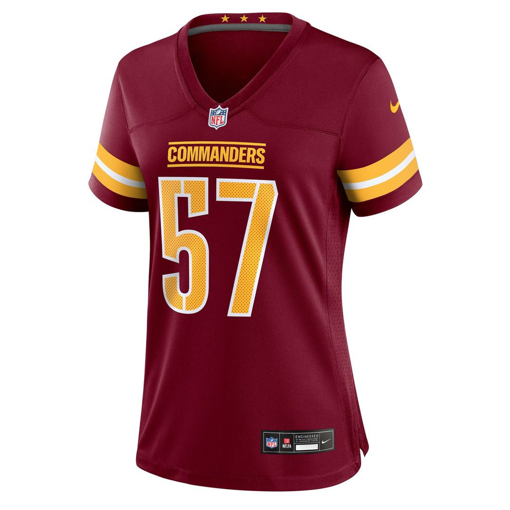 Nick Bellore Washington Commanders Nike Women's Team Game Jersey - Burgundy Official NFL Team Apparel Football Fan Gear