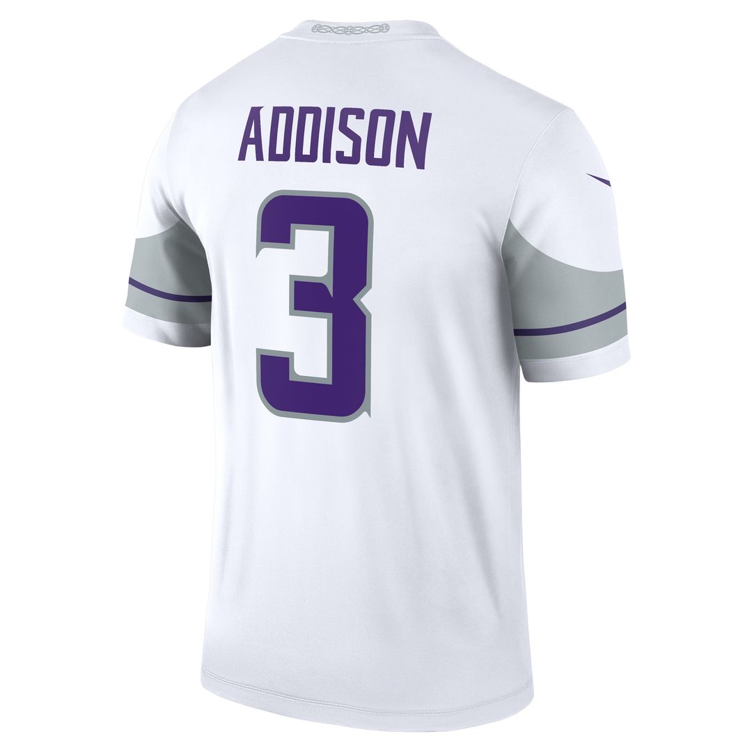 Jordan Addison Minnesota Vikings Nike Legend Player Performance Top - White NFL Fan Gear Popular Style