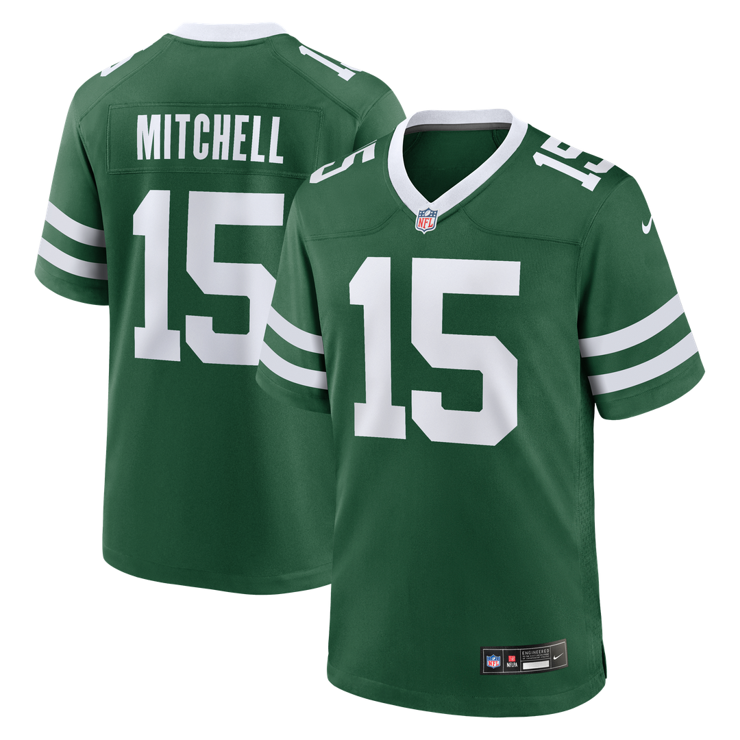 Adonai Mitchell New York Jets Nike Team Game Jersey - Legacy Green Official NFL Team Apparel Football Fan Gear