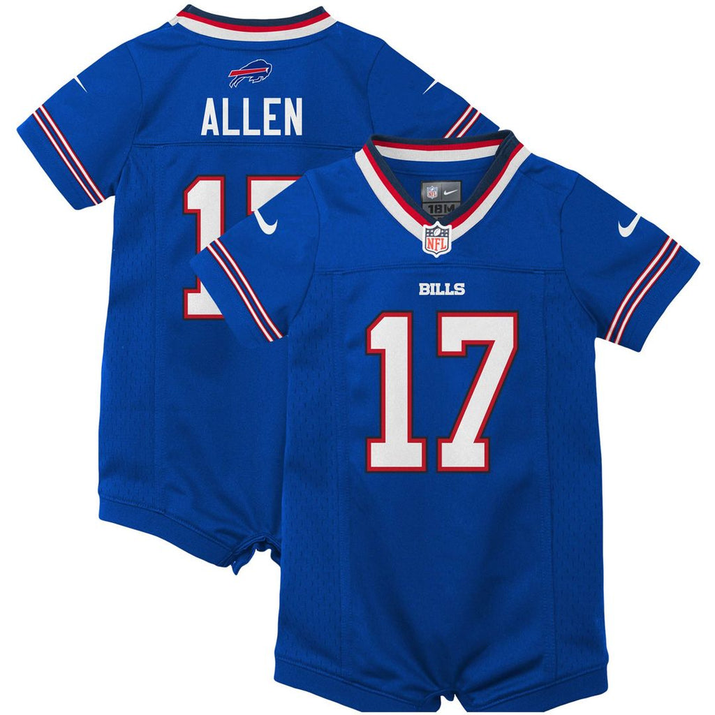 Josh Allen Buffalo Bills Nike Newborn & Infant Romper Jersey - Royal Official NFL Team Apparel Football Fan Gear