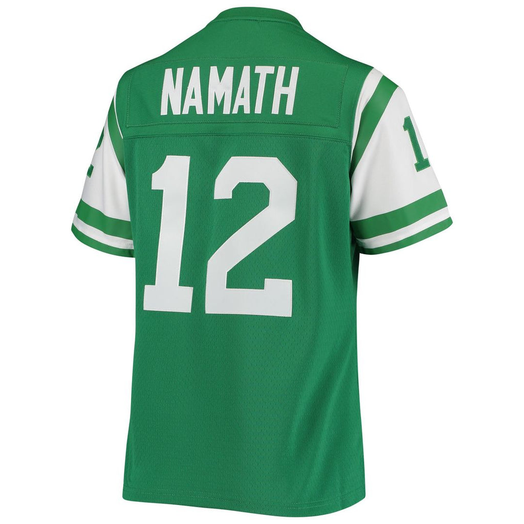 Joe Namath New York Jets Mitchell & Ness Women's 1969 Legacy Replica Jersey - Green Official NFL Team Apparel Football Fan Gear