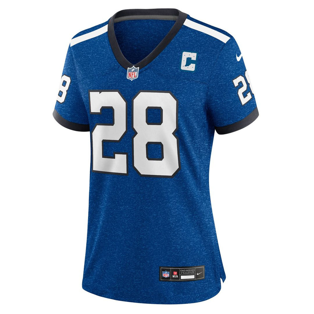 Jonathan Taylor Indianapolis Colts Nike Women's Indiana Nights Alternate Game Jersey - Royal Official NFL Team Apparel Football Fan Gear
