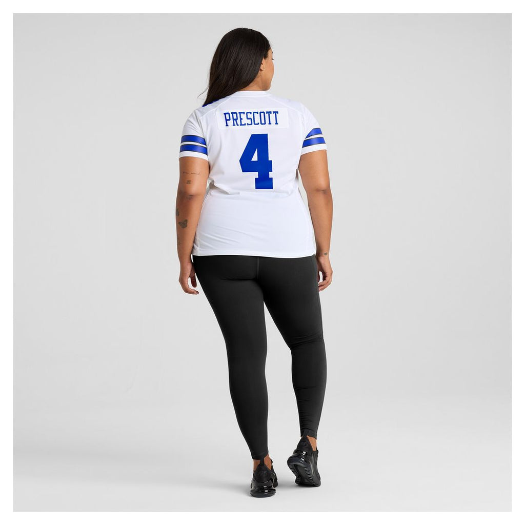 Dak Prescott Dallas Cowboys Nike Women's Team Game Jersey - White Official NFL Team Apparel Football Fan Gear