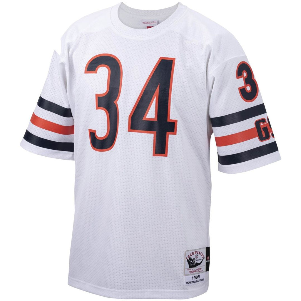 Walter Payton Chicago Bears Mitchell & Ness Big & Tall 1985 Retired Player Replica Jersey - White Official NFL Team Apparel Football Fan Gear