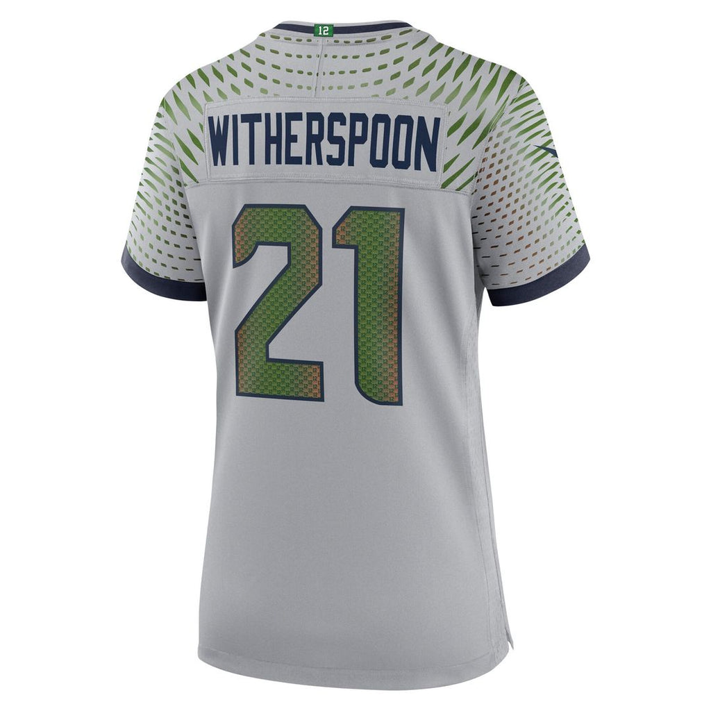 Devon Witherspoon Seattle Seahawks Nike Women's 2025 Rivalries Collection Game Jersey - Wolf Gray Official NFL Team Apparel Football Fan Gear