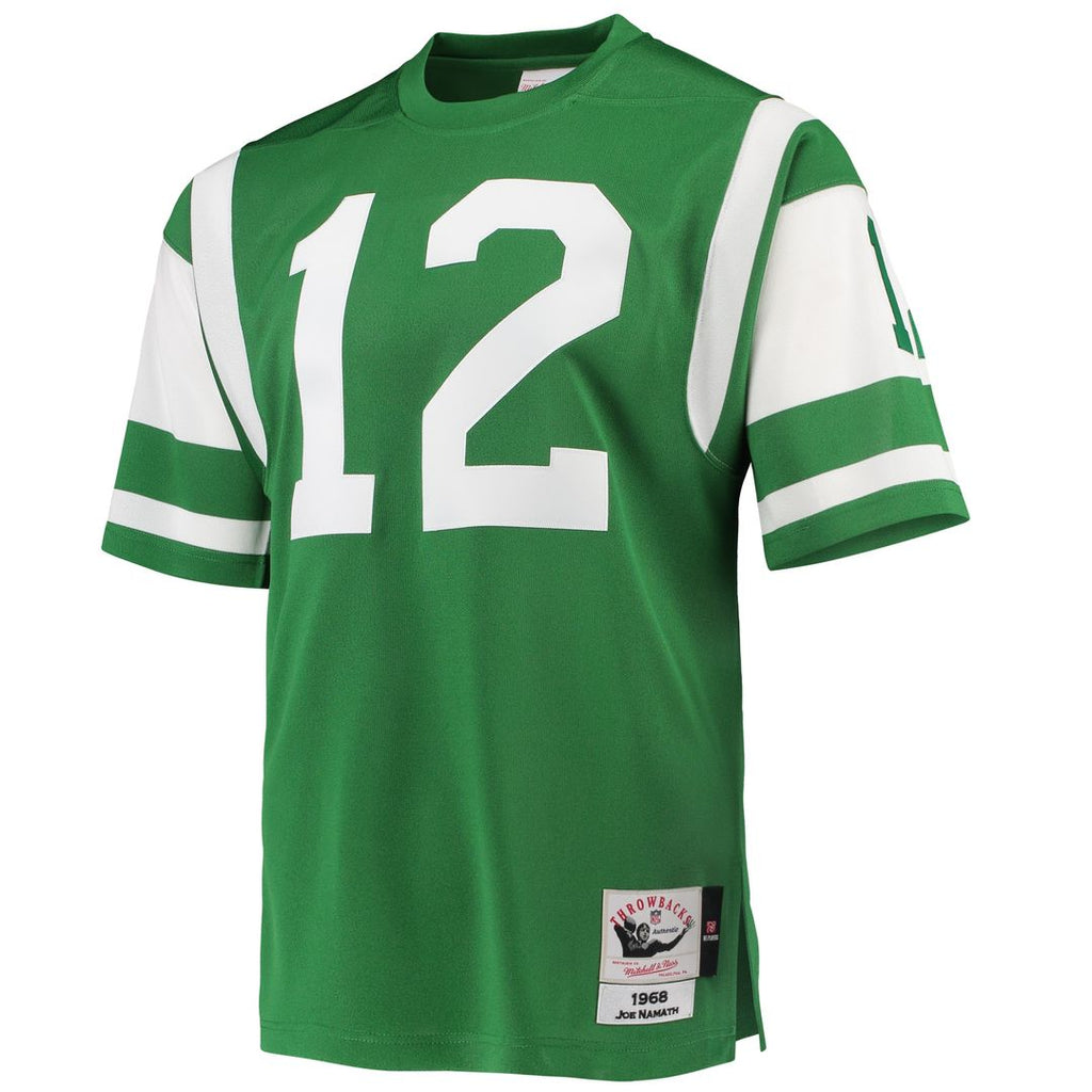 Joe Namath New York Jets 1968 Mitchell & Ness Authentic Throwback Retired Player Jersey - Green Official NFL Team Apparel Football Fan Gear