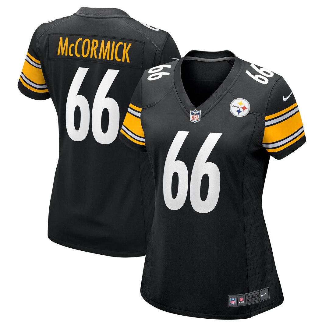 Mason McCormick Pittsburgh Steelers Nike Women's Team Game Jersey - Black Official NFL Team Apparel Football Fan Gear