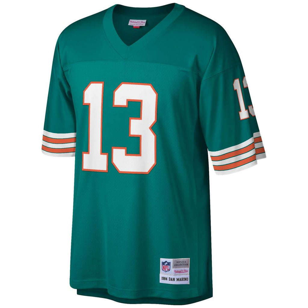 Dan Marino Miami Dolphins Mitchell & Ness Big & Tall 1984 Retired Player Replica Jersey - White Official NFL Team Apparel Football Fan Gear