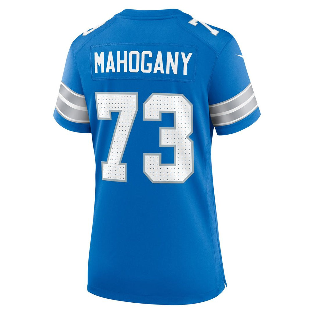 Christian Mahogany Detroit Lions Nike Women's Team Game Jersey - Blue Official NFL Team Apparel Football Fan Gear