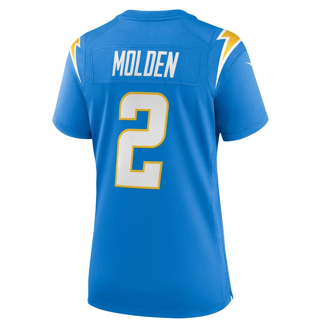 Elijah Molden Los Angeles Chargers Nike Women's Team Game Jersey - Powder Blue Official NFL Team Apparel Football Fan Gear