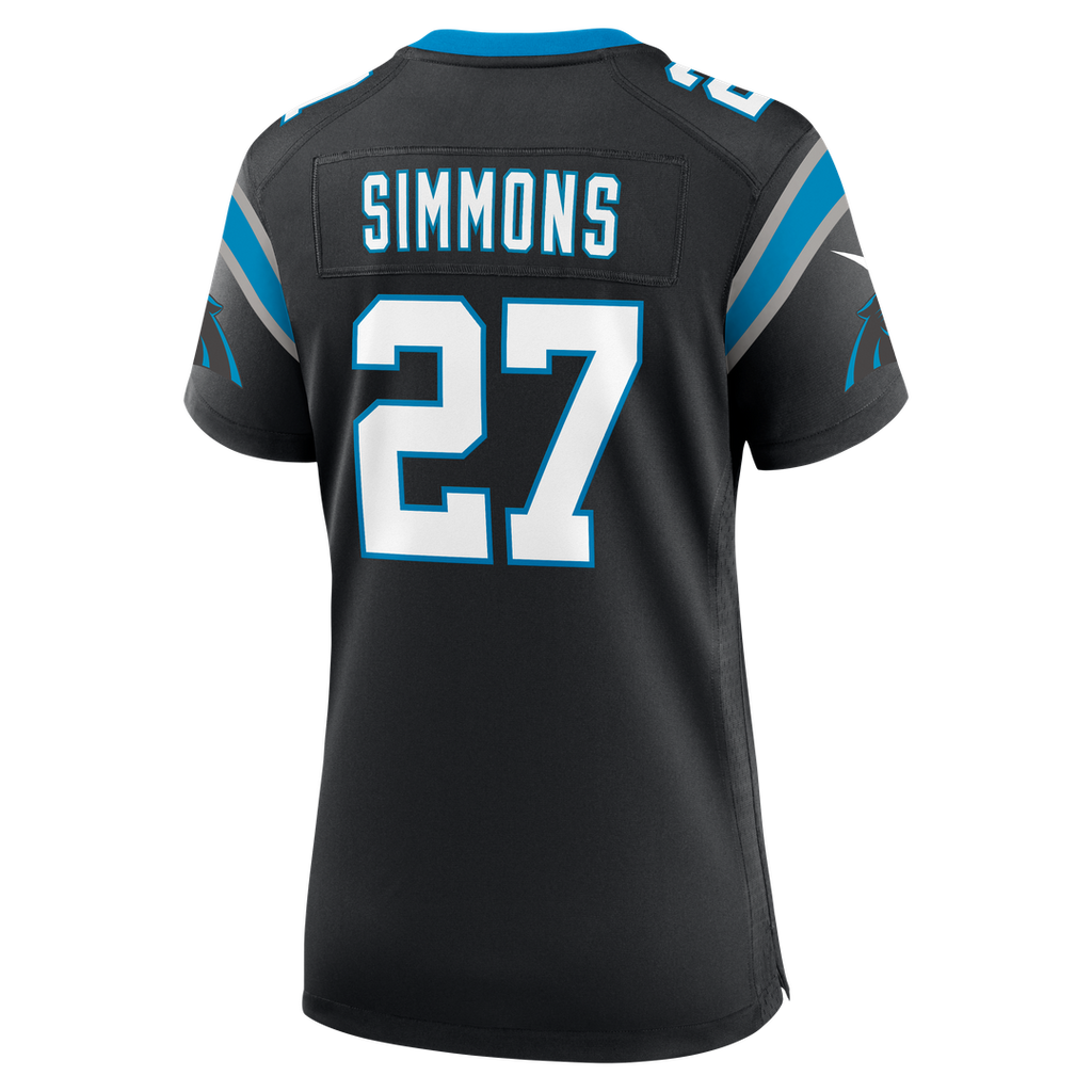 Isaiah Simmons Carolina Panthers Nike Women's Team Game Jersey - Black Official NFL Team Apparel Football Fan Gear