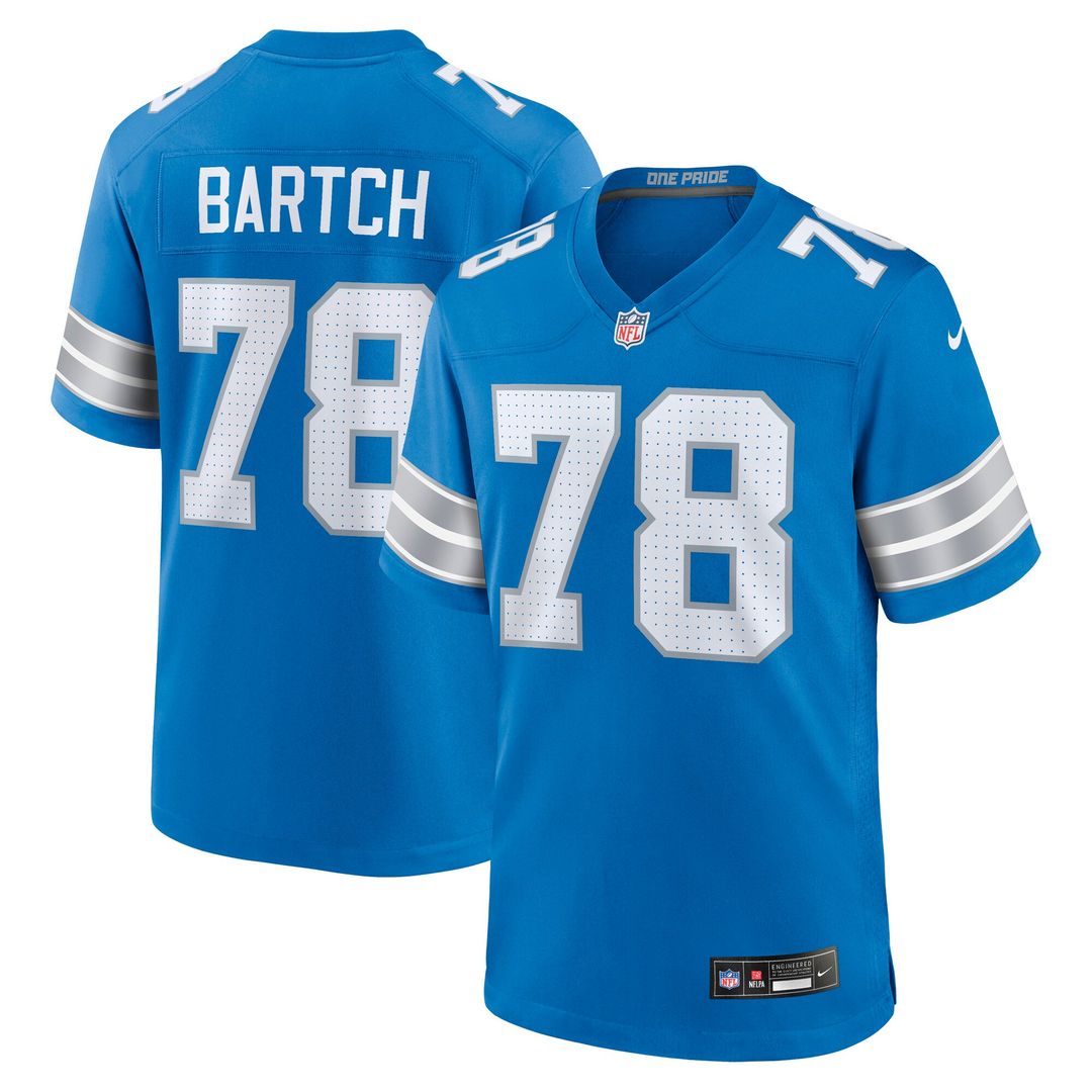 Ben Bartch Detroit Lions Nike Team Game Jersey - Blue Official NFL Team Apparel Football Fan Gear
