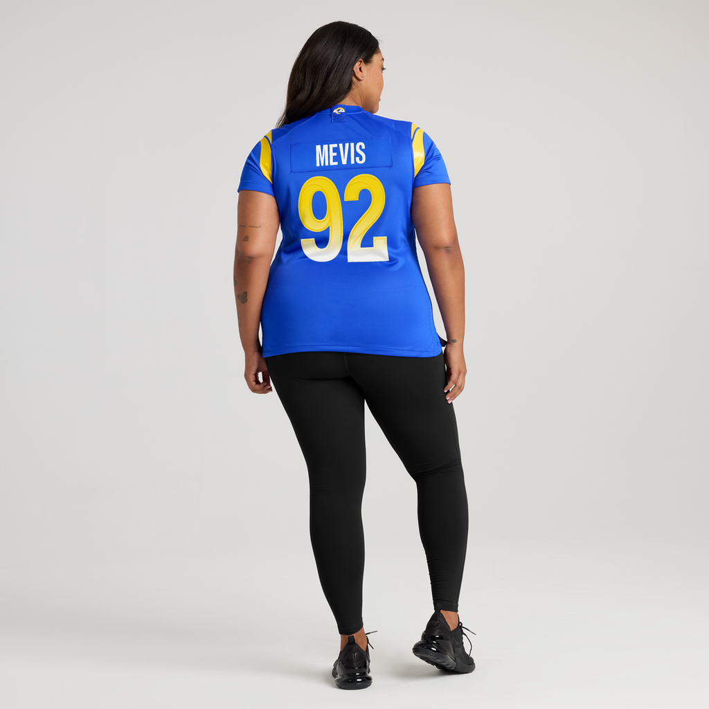 Harrison Mevis Los Angeles Rams Nike Women's Team Game Jersey - Royal Official NFL Team Apparel Football Fan Gear