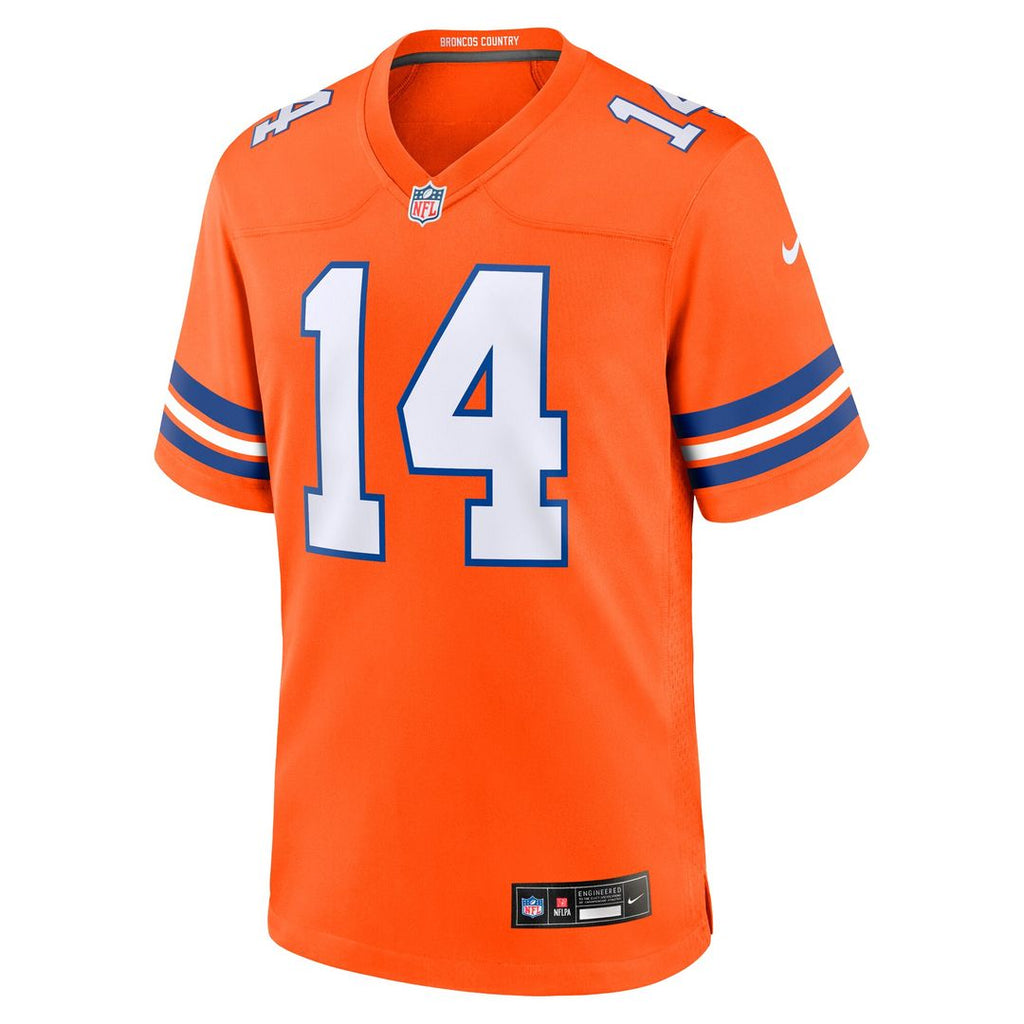 Courtland Sutton Denver Broncos Nike Alternate Game Jersey - Orange Official NFL Team Apparel Football Fan Gear