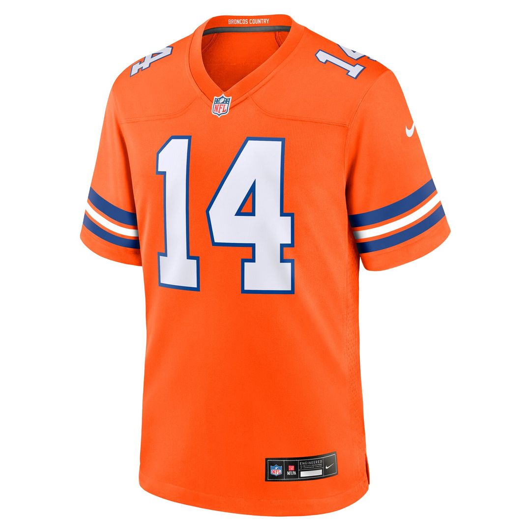 Courtland Sutton Denver Broncos Nike Alternate Game Jersey - Orange Official NFL Team Apparel Football Fan Gear