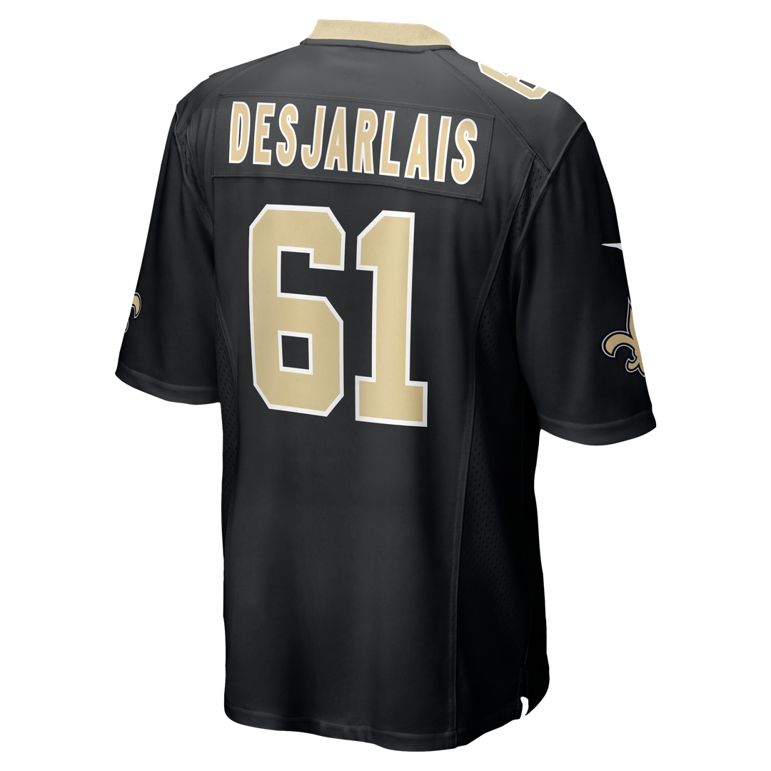 Drew Desjarlais New Orleans Saints Nike Game Player Jersey - Black Official NFL Team Apparel Football Fan Gear