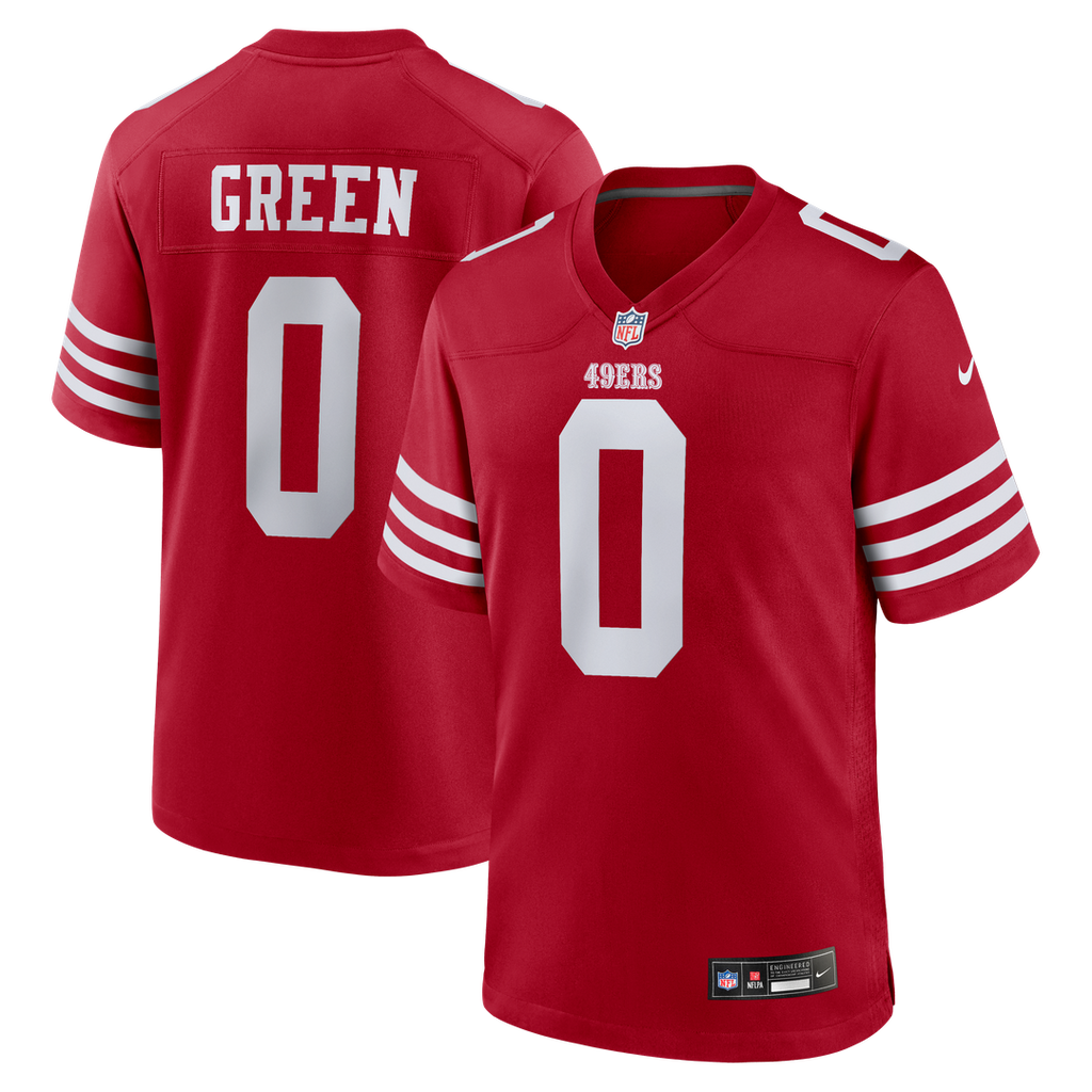 Renardo Green San Francisco 49ers Nike Game Jersey - Scarlet Official NFL Team Apparel Football Fan Gear