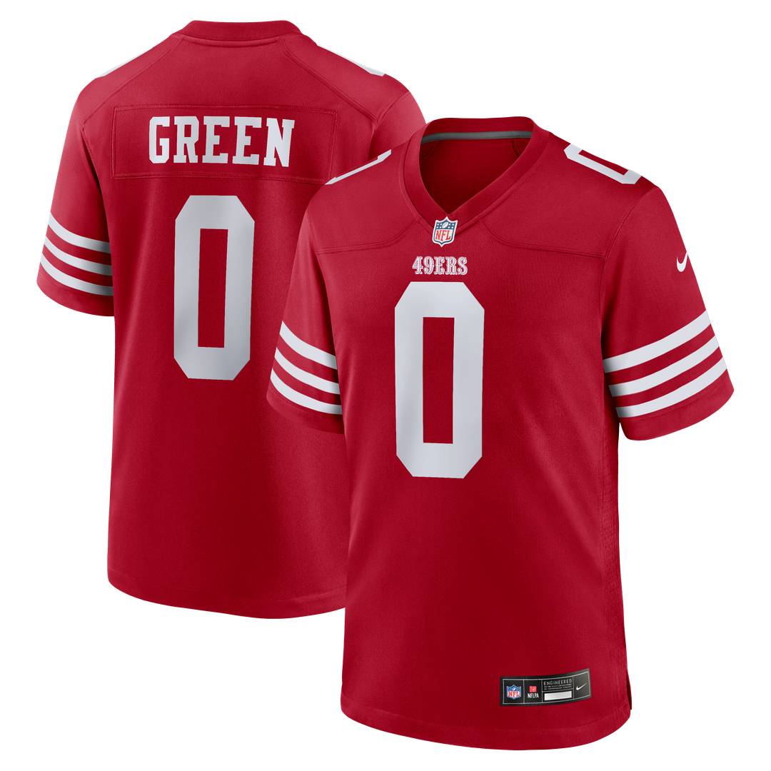 Renardo Green San Francisco 49ers Nike Game Jersey - Scarlet Official NFL Team Apparel Football Fan Gear