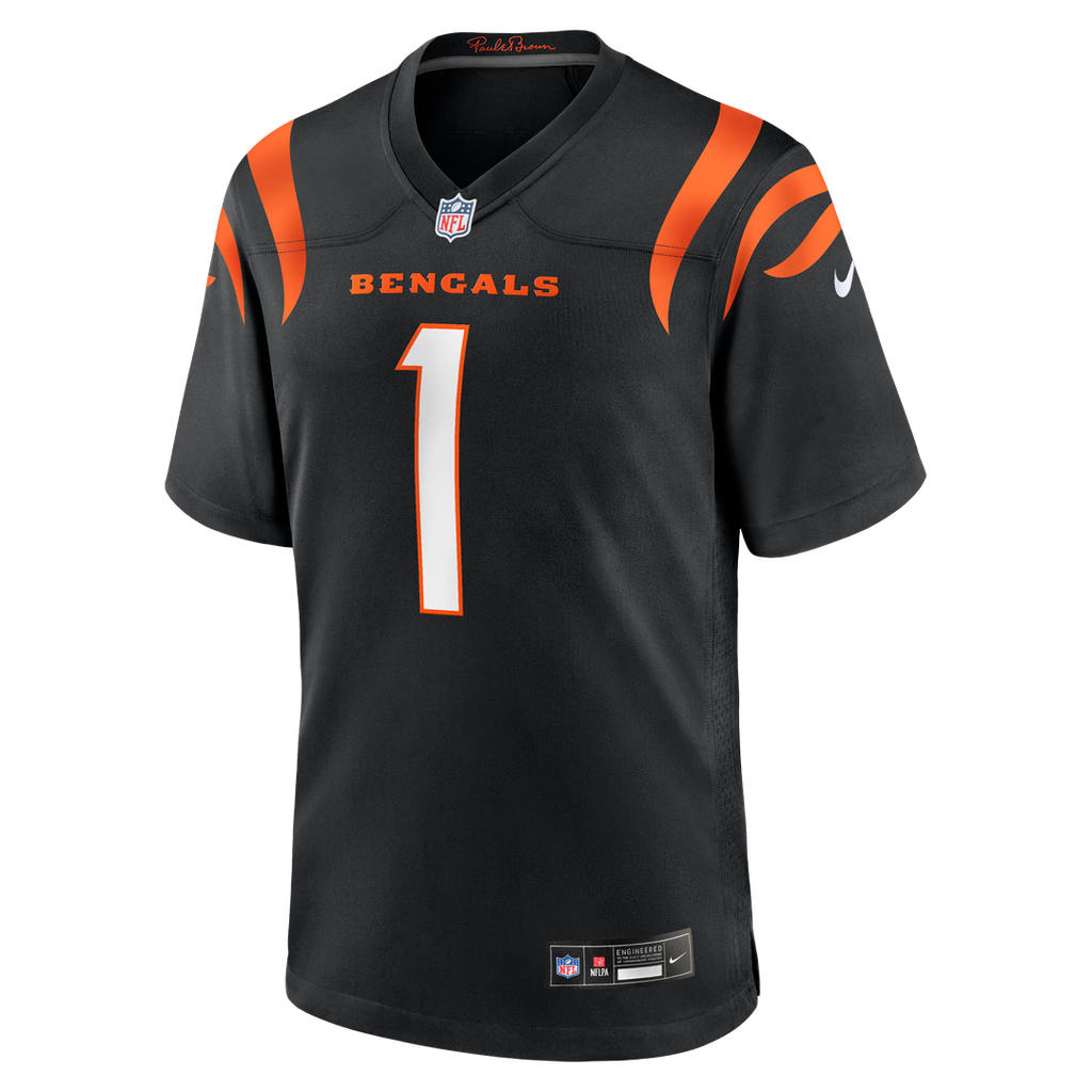 Number 1 Dad Cincinnati Bengals Nike Game Jersey - Black Official NFL Team Apparel Football Fan Gear