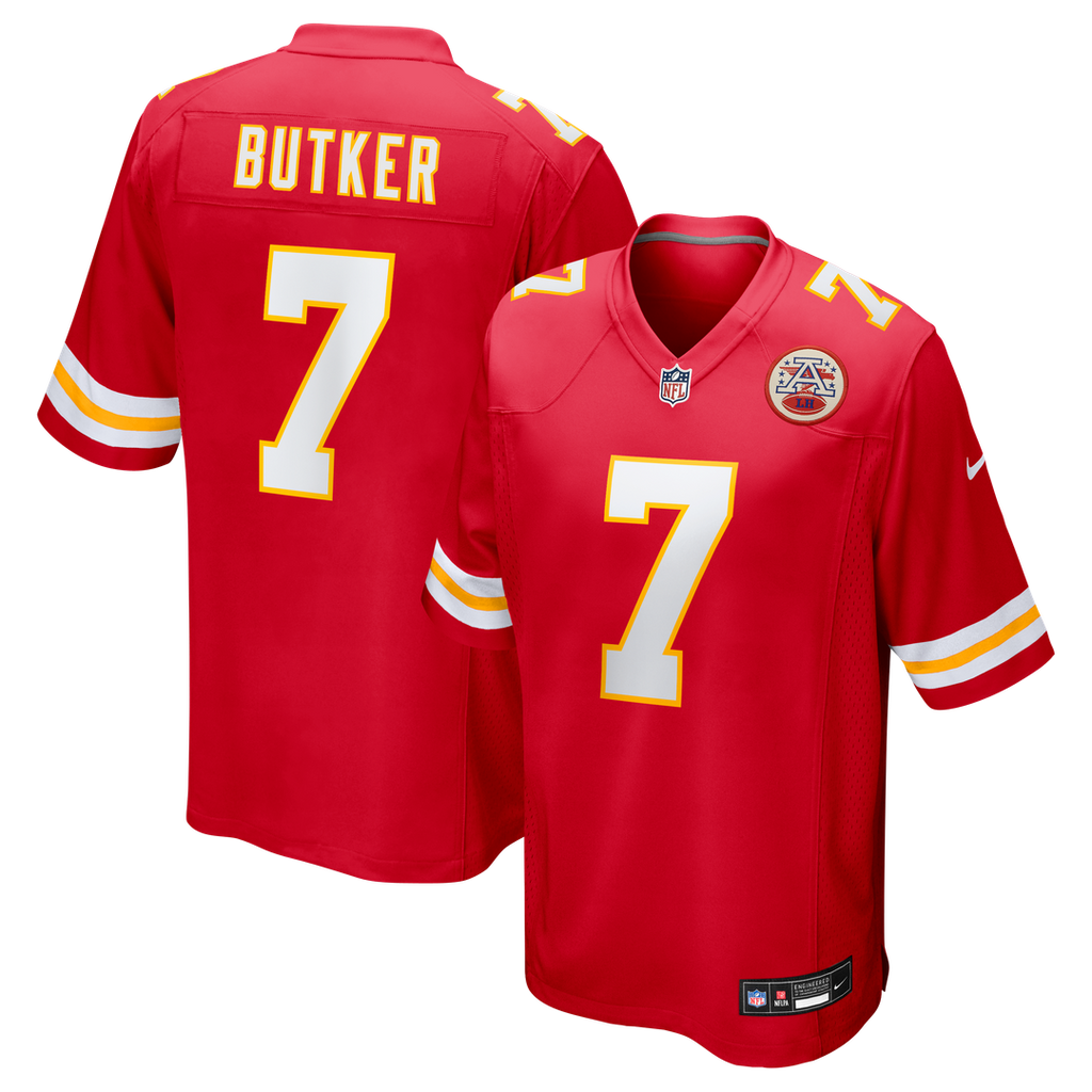 Harrison Butker Kansas City Chiefs Nike Game Jersey - Red Official NFL Team Apparel Football Fan Gear