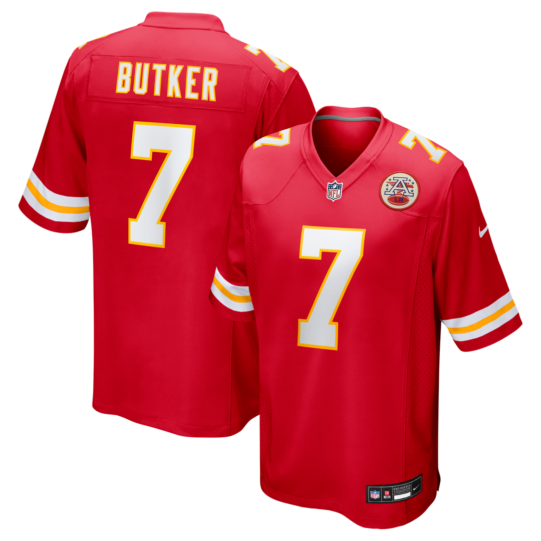 Harrison Butker Kansas City Chiefs Nike Game Jersey - Red Official NFL Team Apparel Football Fan Gear