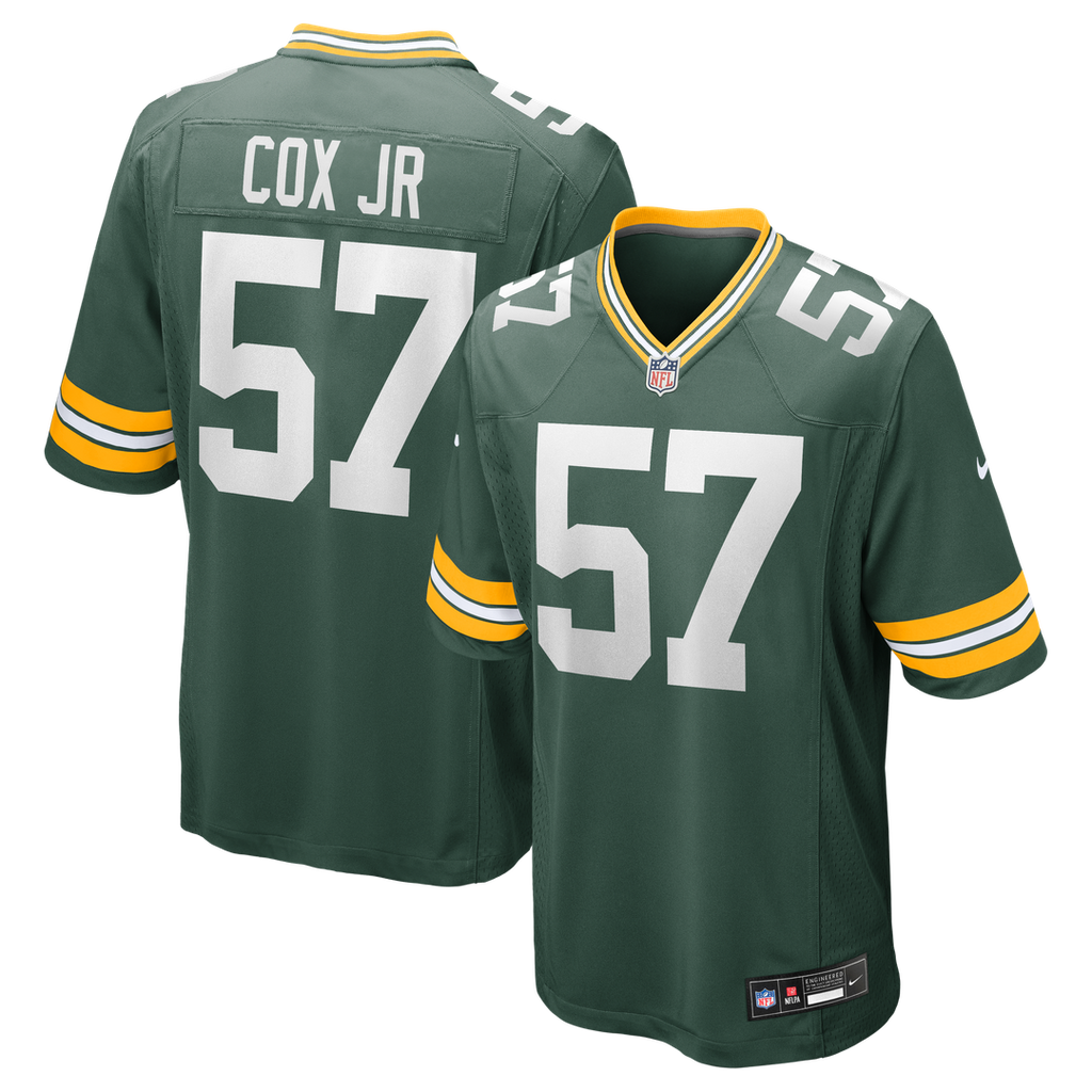 Brenton Cox Jr. Green Bay Packers Nike Game Jersey - Green Official NFL Team Apparel Football Fan Gear