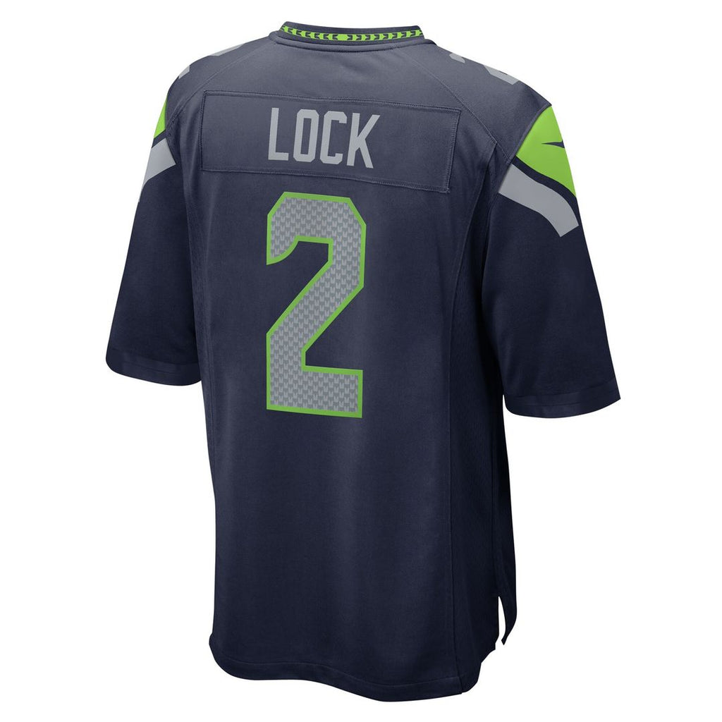 Drew Lock Seattle Seahawks Nike Team Game Jersey - College Navy Official NFL Team Apparel Football Fan Gear
