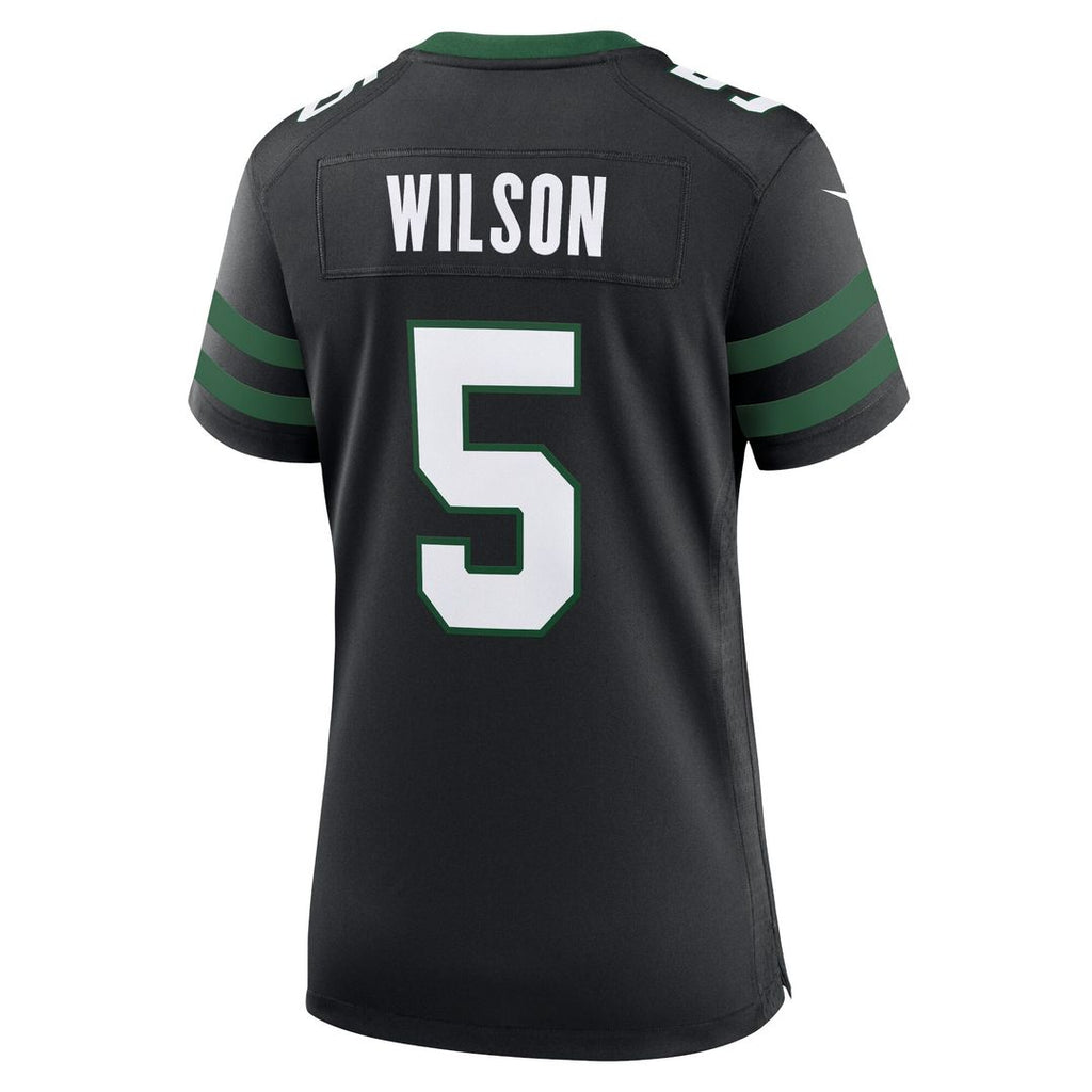 Garrett Wilson New York Jets Nike Women's Alternate Game Jersey - Legacy Black Official NFL Team Apparel Football Fan Gear