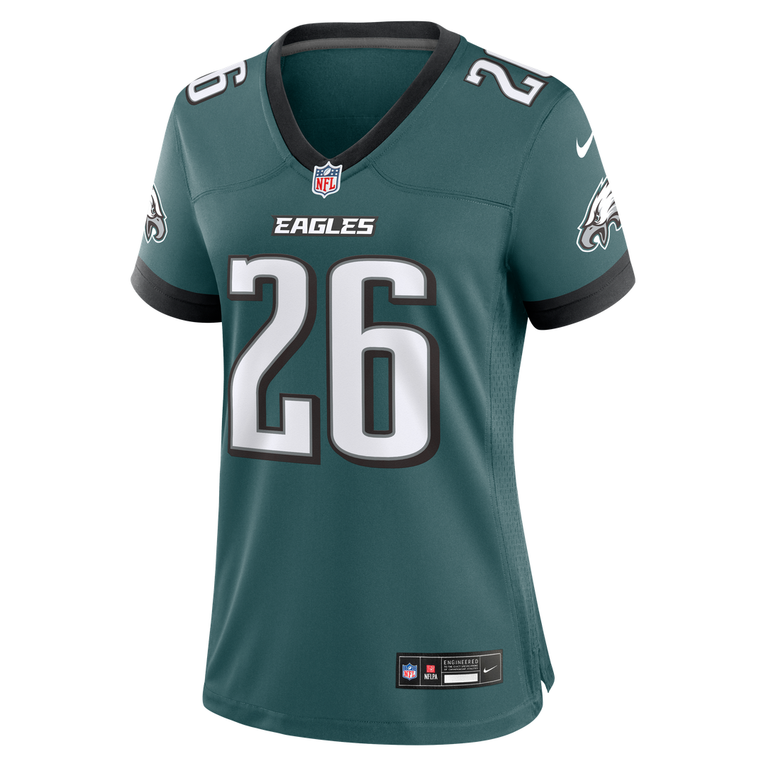 Saquon Barkley Philadelphia Eagles Nike Women's Alternate Game Jersey - Black Official NFL Team Apparel Football Fan Gear