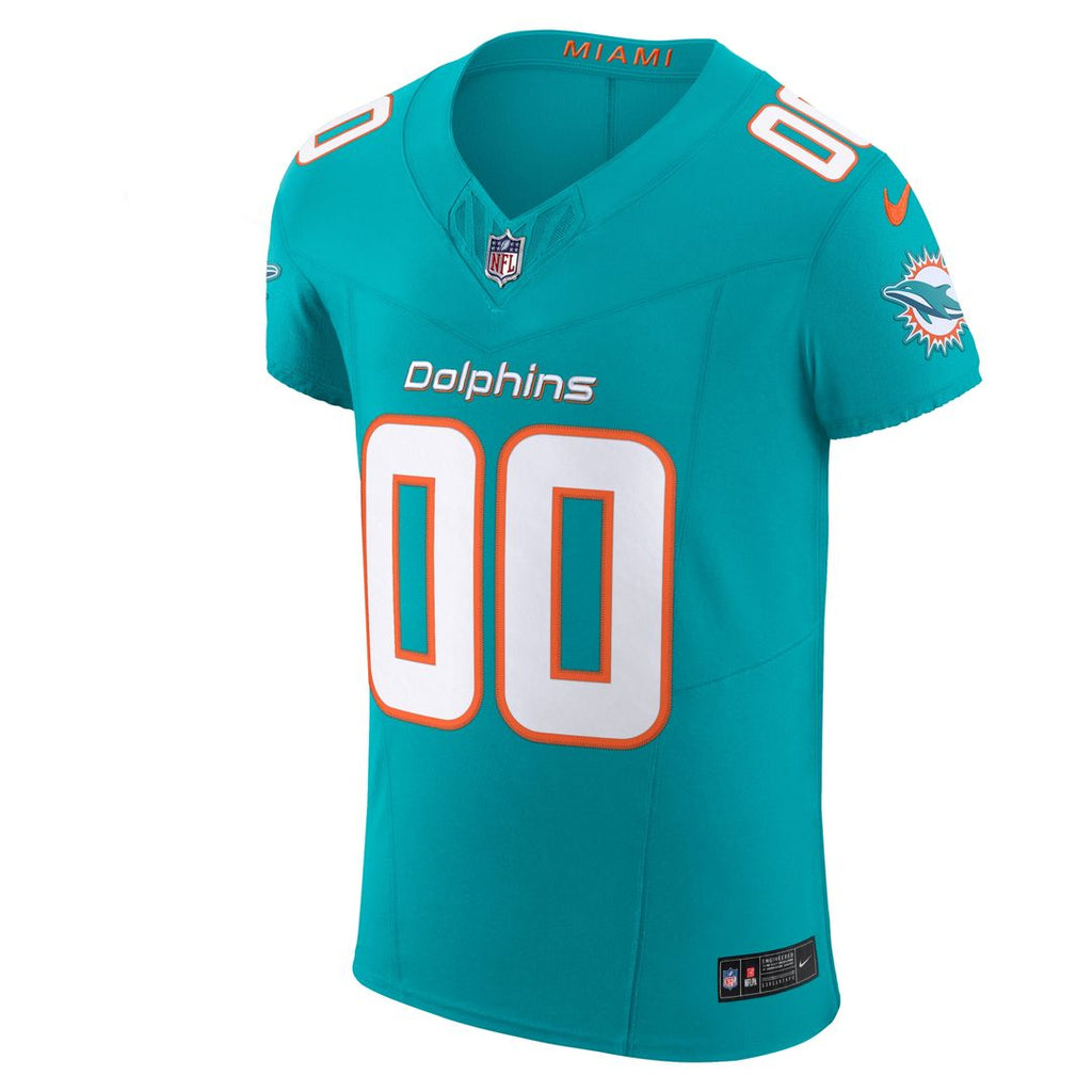 Miami Dolphins Nike Vapor F.U.S.E. Elite Custom Jersey - Aqua Official NFL Team Apparel Football Fan Gear