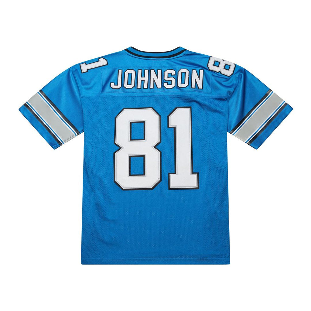 Calvin Johnson Detroit Lions Mitchell & Ness 2007 Authentic Throwback Retired Player Jersey - Blue Official NFL Team Apparel Football Fan Gear