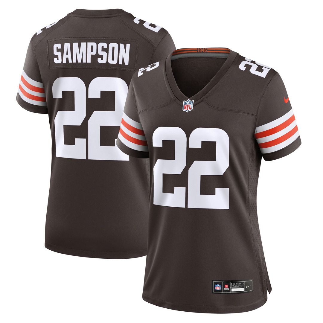 Dylan Sampson Cleveland Browns Nike Women's Team Game Jersey - Brown Official NFL Team Apparel Football Fan Gear