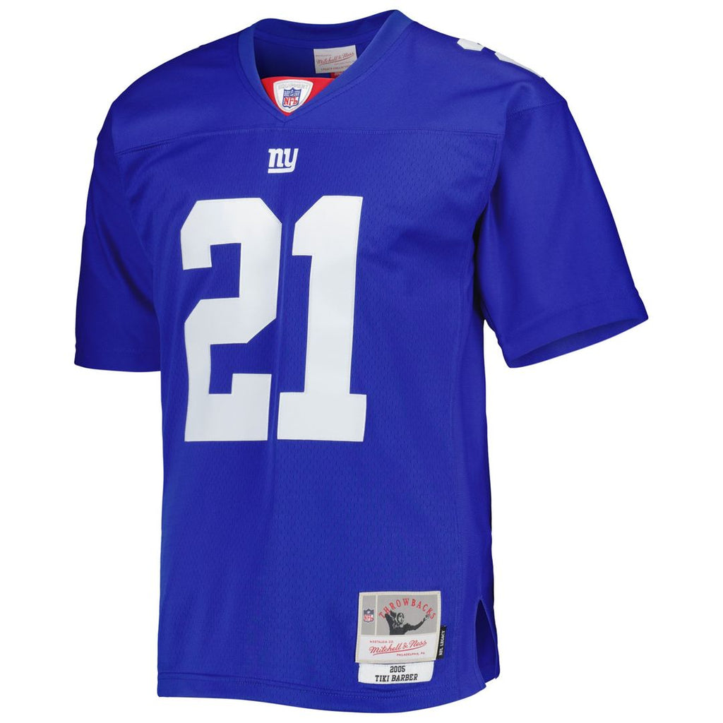Tiki Barber New York Giants Mitchell & Ness Legacy Replica Jersey - Royal Official NFL Team Apparel Football Fan Gear