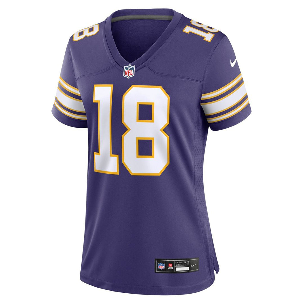 Justin Jefferson Minnesota Vikings Nike Women's Alternate Game Player Jersey - White Official NFL Team Apparel Football Fan Gear