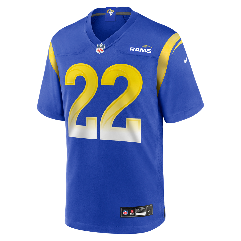 Blake Corum Los Angeles Rams Nike Game Player Jersey - Royal Official NFL Team Apparel Football Fan Gear