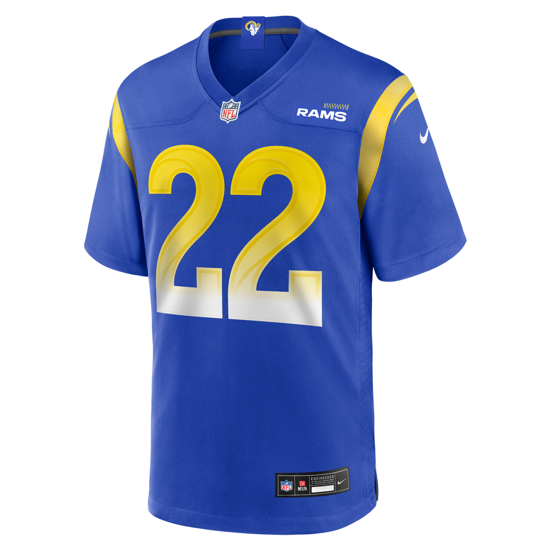 Blake Corum Los Angeles Rams Nike Game Player Jersey - Royal Official NFL Team Apparel Football Fan Gear